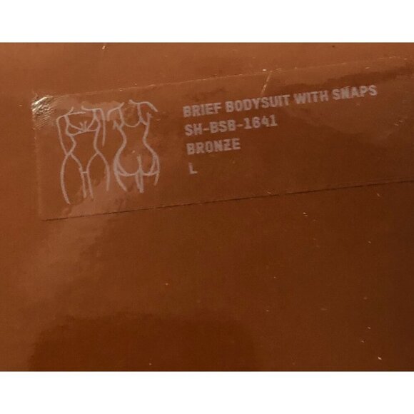 New SKIMS Brief Bodysuit with Snaps Light Compression Shapewear Size Large Bronz - Picture 7 of 11